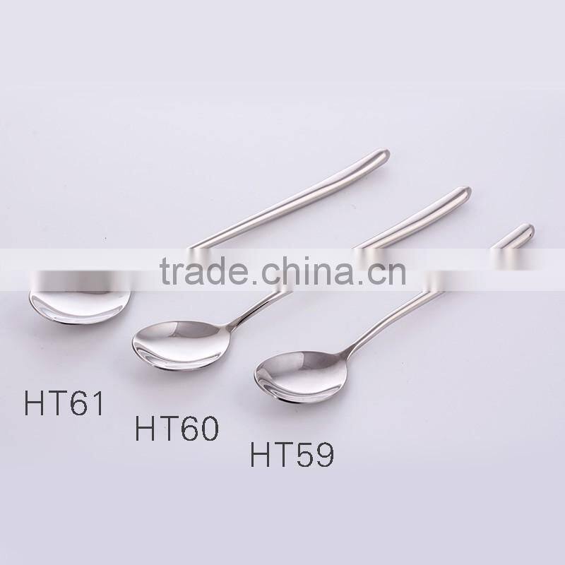 HT 59 Hot sale cheap stainless steel soup spoon