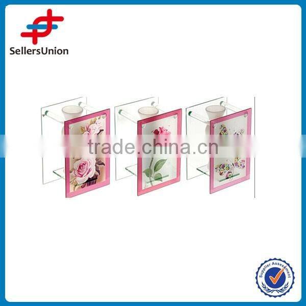 clear crystal glass vase