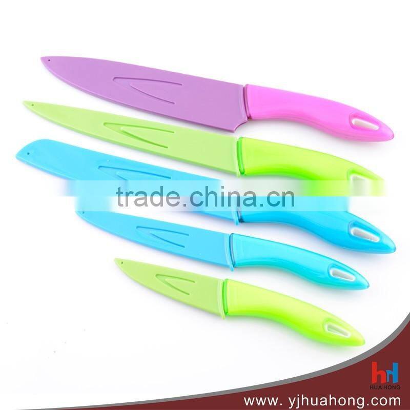 Eco-friendly stainless steel knife set with cutting board (HKP-S01)