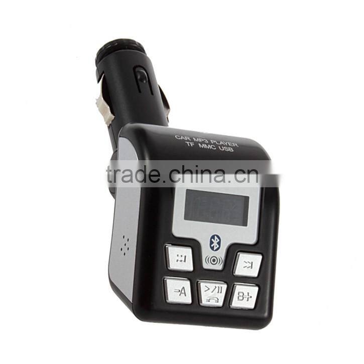 New Car MP3 Music Player With Bluetooth Phone FM Transmitter User Manual Car Mp3 Player Instructions for TF/MMC/USB Card Black