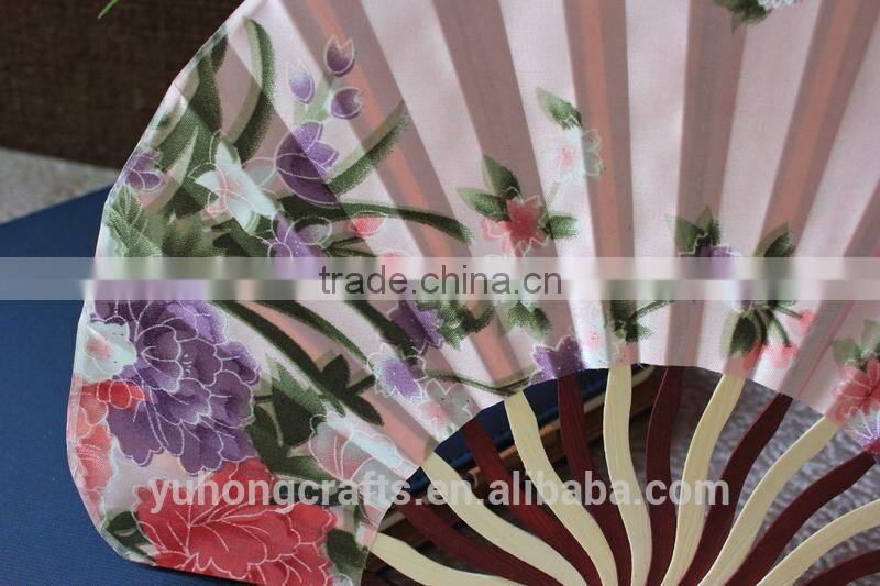 Specialy shape bamboo fabric fan
