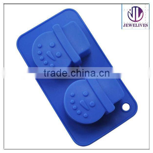High Quality snow man Shaped Silicone Cake Mould