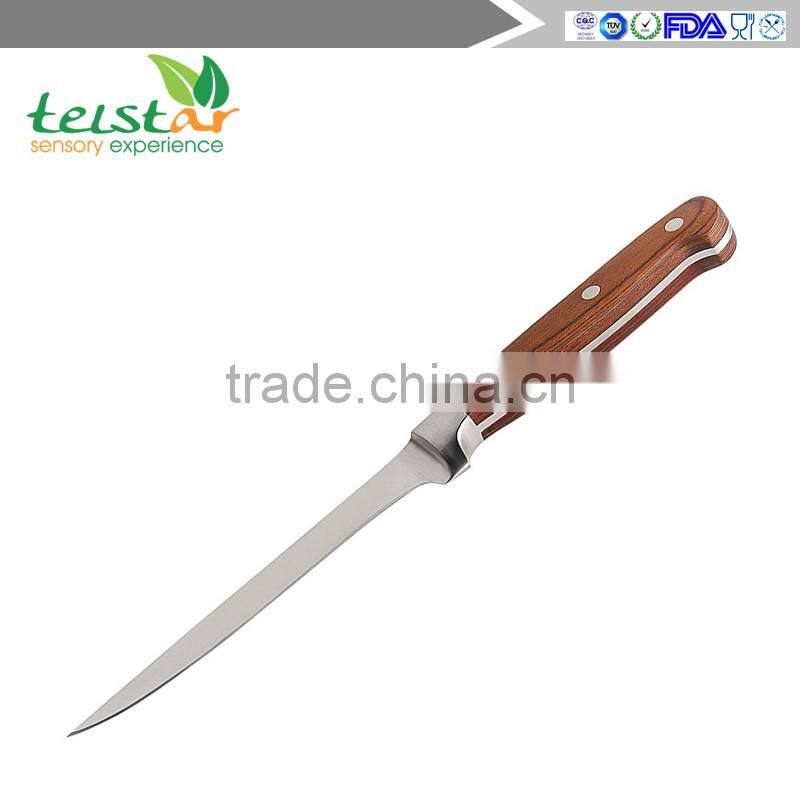 6" Professional Boning Knife - Pro Series - High Carbon Stainless Steel Blade - Wood Handle