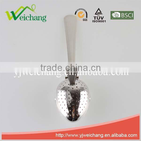WCE602 Egg shape ,funny shape Stainless Steel Tea Infuser/Strainer long handle High quality