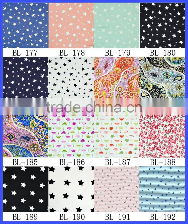 New Fashion Soft Organic Cotton Fabric 100% Knit Fabric Factory In China Cotton Flower Fabric Made In China