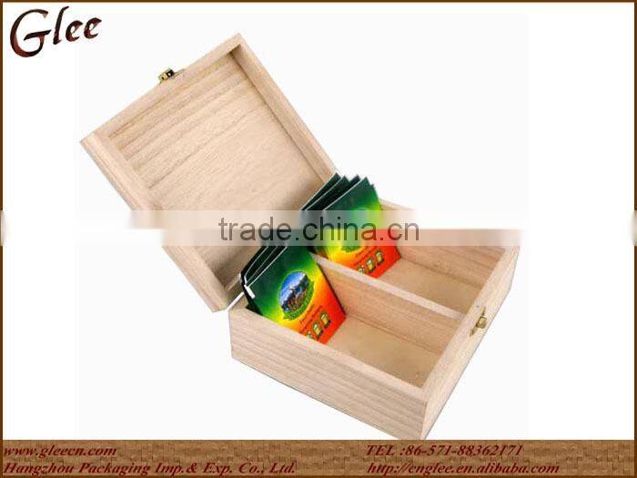 100% Natural Wood Tea Display Box/Case
