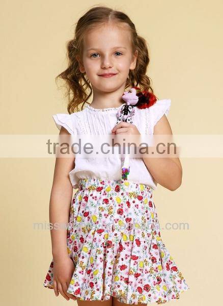 Girls white ruffle blouse designs