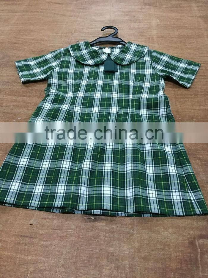 primary school uniform designs kids check fabric school girls pinafore