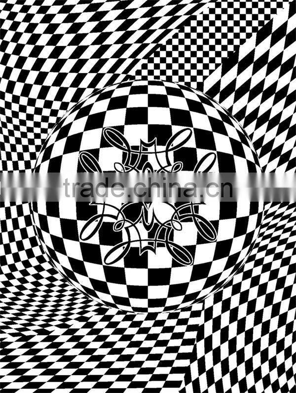 acrylic super soft geometric design embroidery mink royal blanket