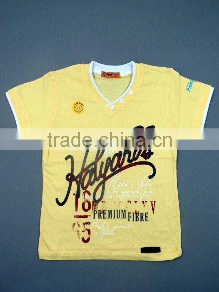 2016 Custom printed Boys short sleeve T shirt With Low Price