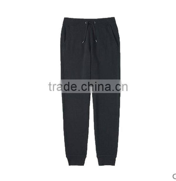 soft pure color jogger pant for men with adjustments strings