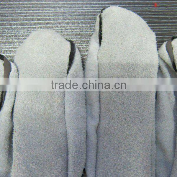 Grey Cow Split Welding Leather Gloves