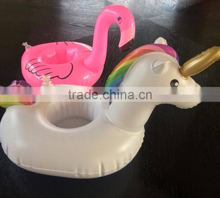 Inflatable Unicorn Cup Holder Drink Float Unicorn Drink Pool Float