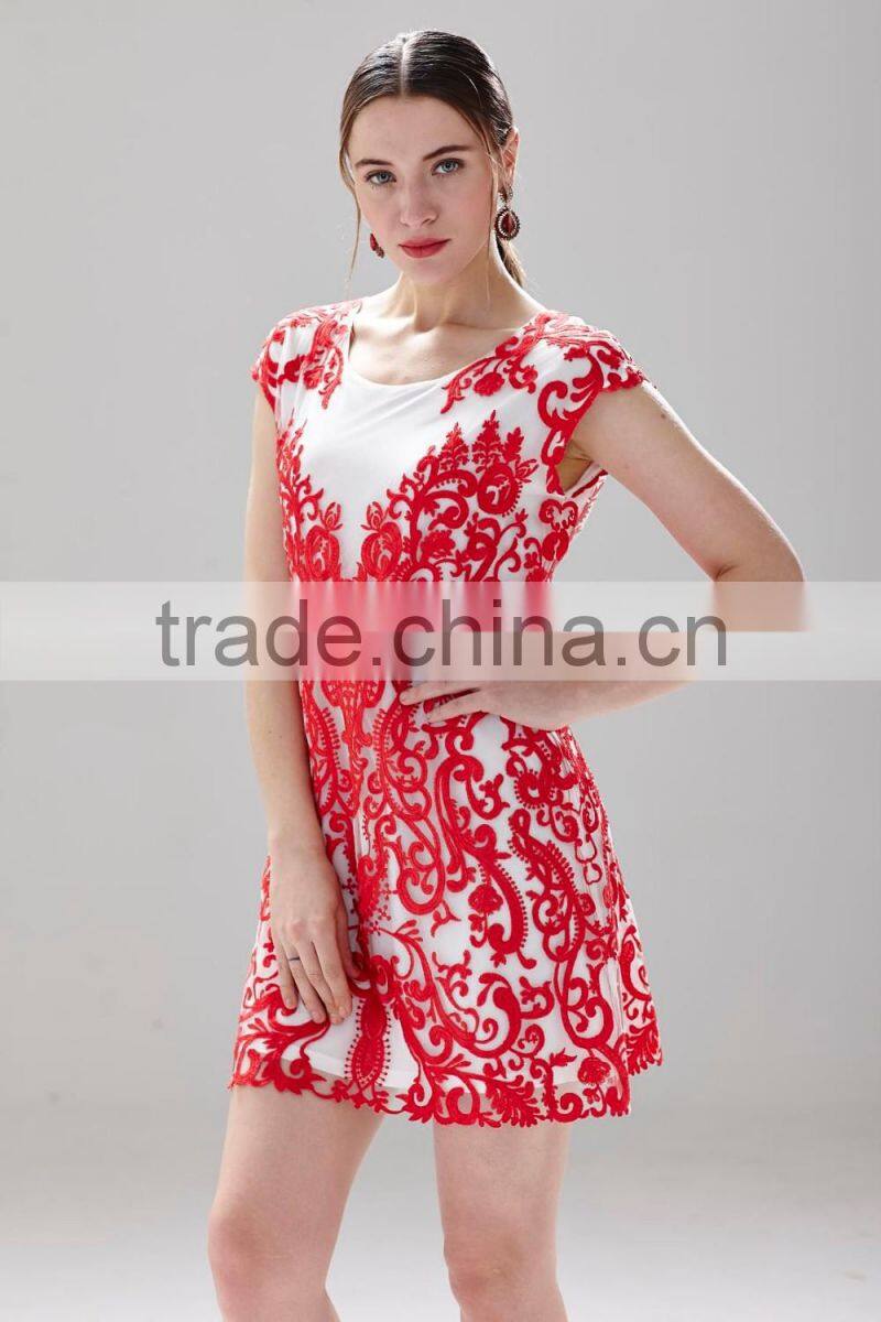 2016 new crochet lace dress