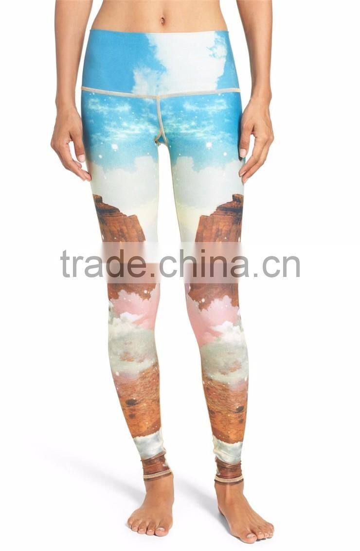 Custom Made Women Full Print Yoga Pants Sport Hot Pant Leggings