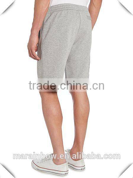 Cotton Polyester Blend Gray Plain Gym Sweat Shorts For Men Workout Short Sweatpants with 3 Pockets Wholesale