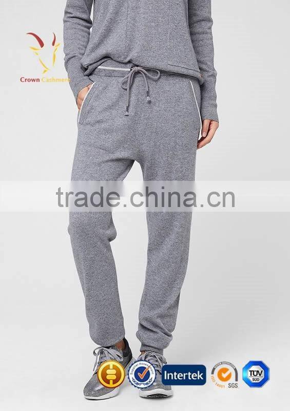 Casual Knitted 100% Pure Cashmere Pants