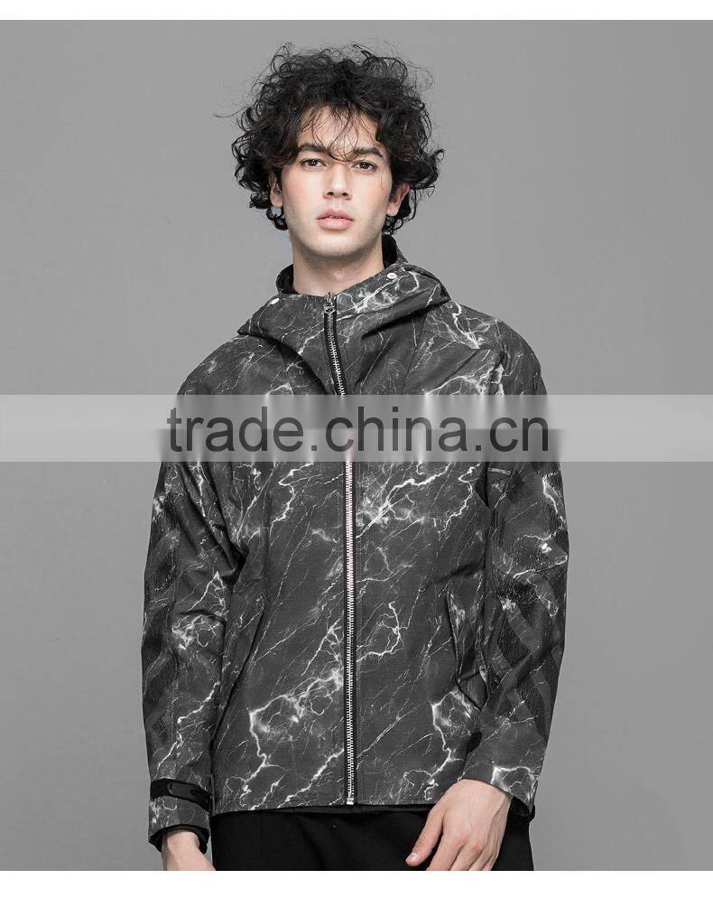 wholesale mens custom printed camo windbreaker jackets