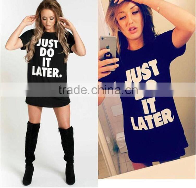 New Fashion women letter printed short sleeve t shirt tee shirt casual loose blouse tops