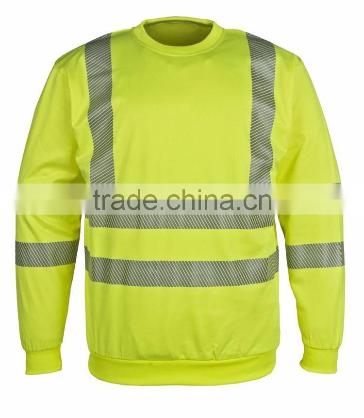 New design protective high visibility knitted wear with heat transfer tape EN20471