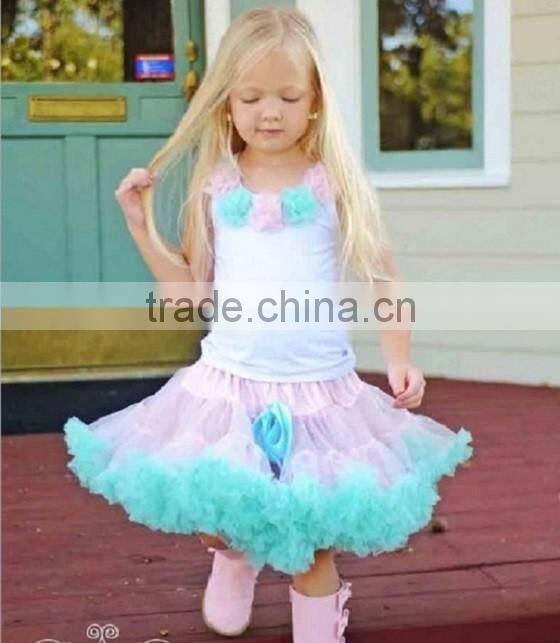 Adorable baby boutique clothing princess ballet tutu fluffy pettiskirt girls smcoked ruffle chiffon boutique skirt