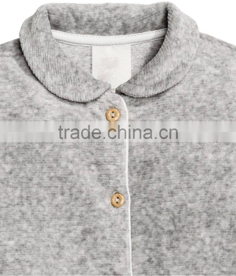 Velour soft cotton blend sleep jumpsuit one piece for kids