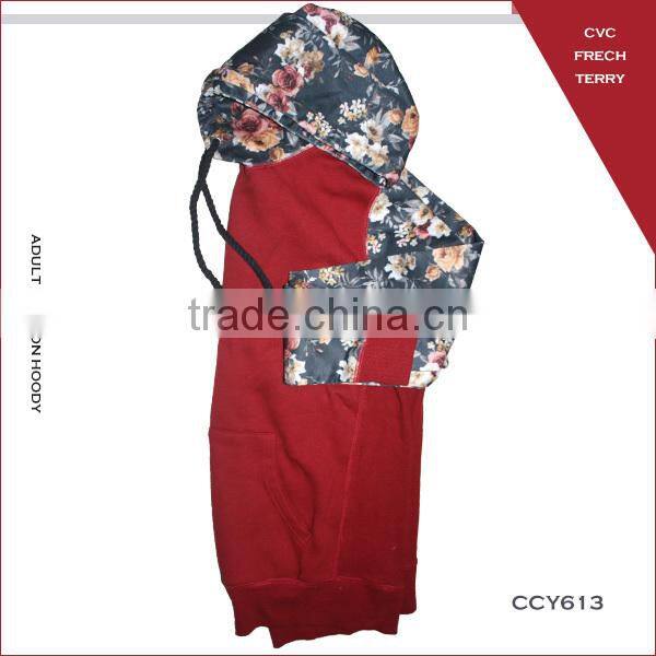 OEM service gilr's winter design CVC french terry velvet printing girls hoodie with hood for