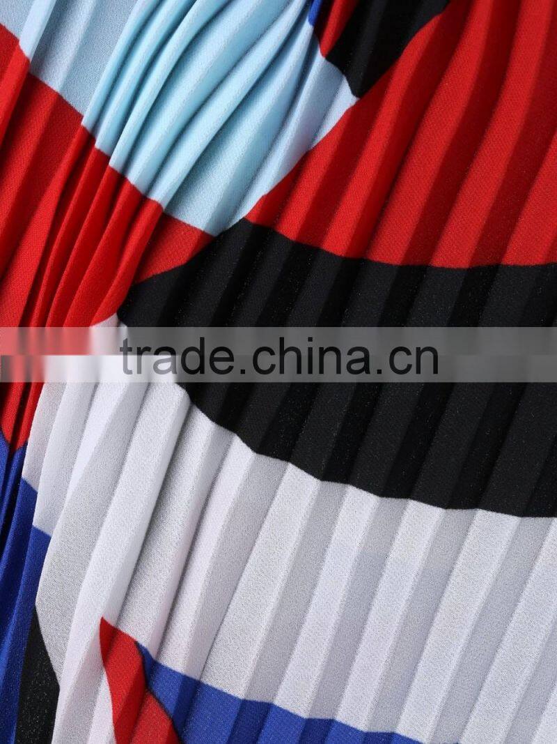 Gilrs popular frilly spaghetti strap loose casual summer long dress