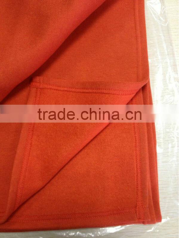 60% cotton+40%ploy blend sweatshirt fleece blanket(KN-BL-14)