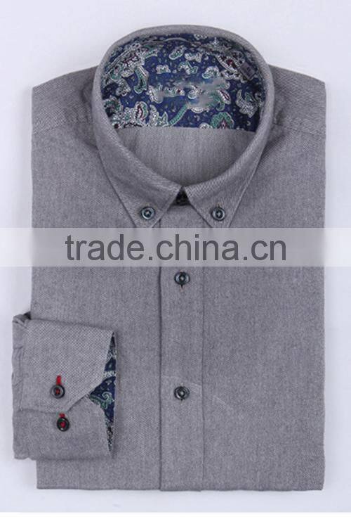 shirt new fashion 100% cotton business shirt for men button down long sleeve