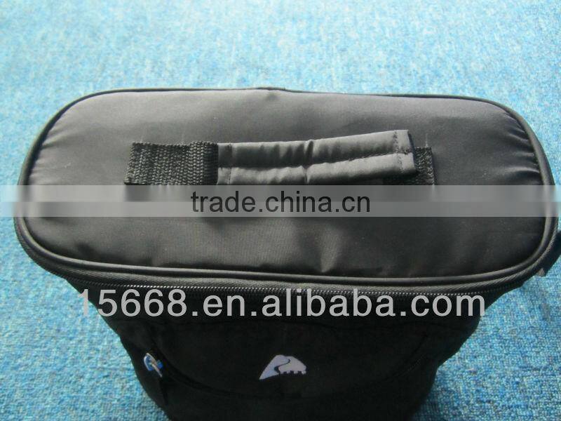 GR-C0058 black best quality lunch cooler bag with strap