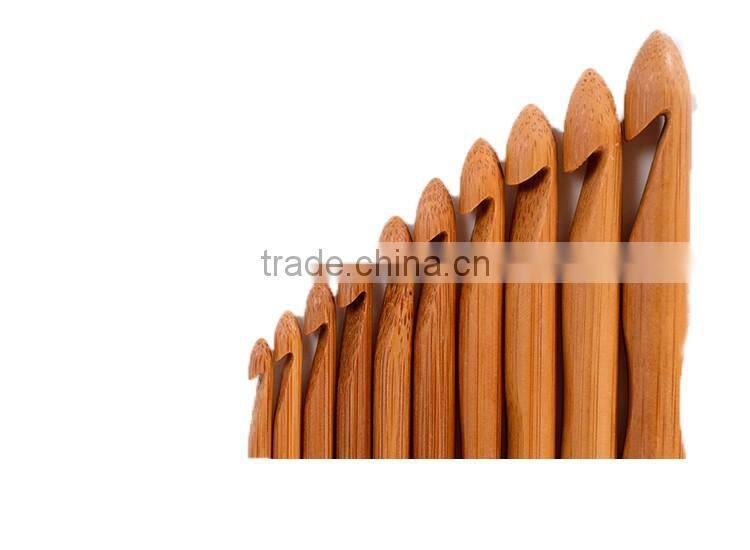 2016 wholesale Bamboo Needle bamboo yarn crochet hooks set in a low price