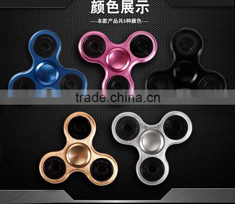 Triangle spinner EDC Hand Spinner Torqbar Alumium Alloy Material fidget spinner toy