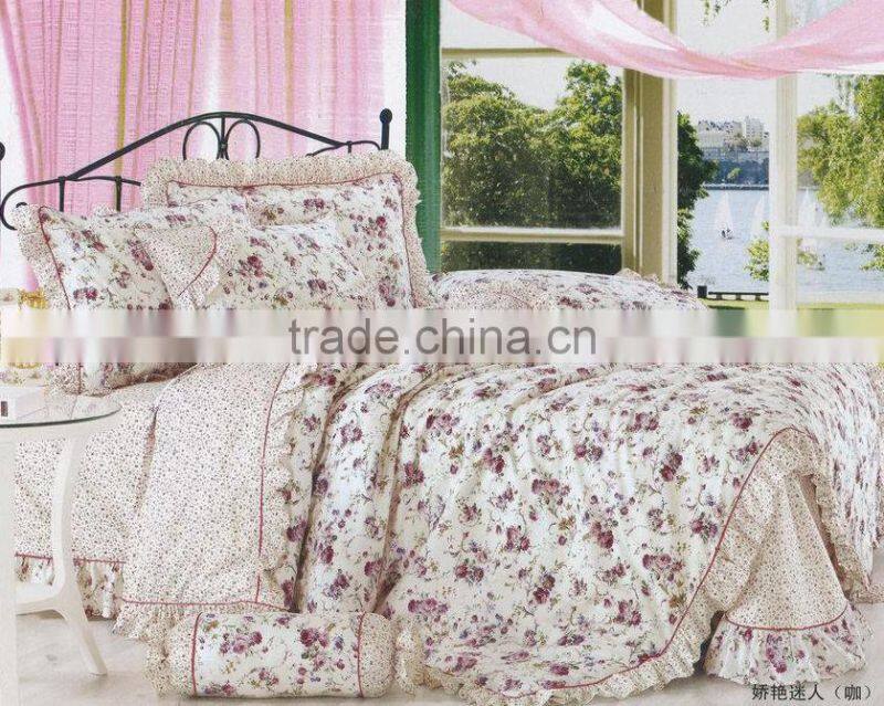 Custom cotton rabbit micro fleece bedding set