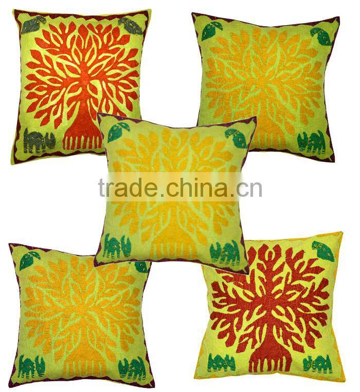 Indian Cut Work Printed Cushion Covers For USA Market