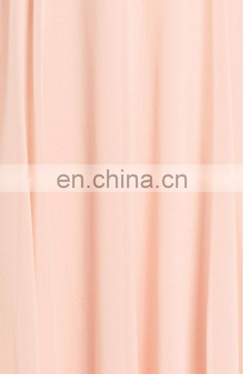 Elegant Spaghetti Strap Long Chiffon Surplice Sexy Evening Dress Women