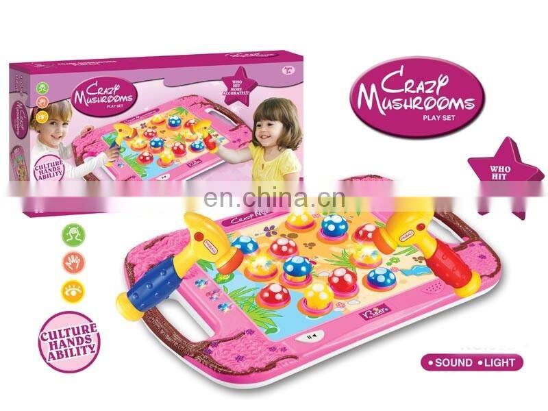 Newest Hammer Game Toy Whack A Mole Battery Operated Mushroom With Sounds