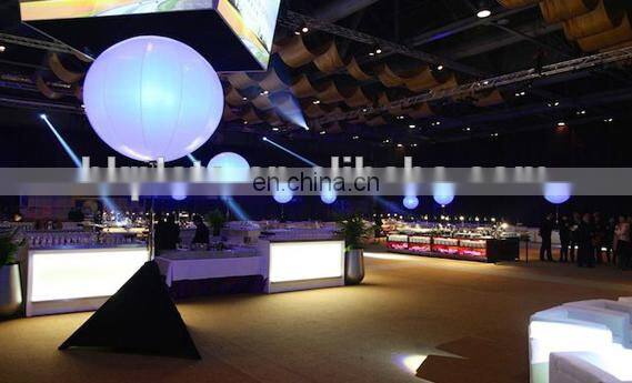 2m promotional inflatable balloon for events/inflatable led sphere balloon for sale