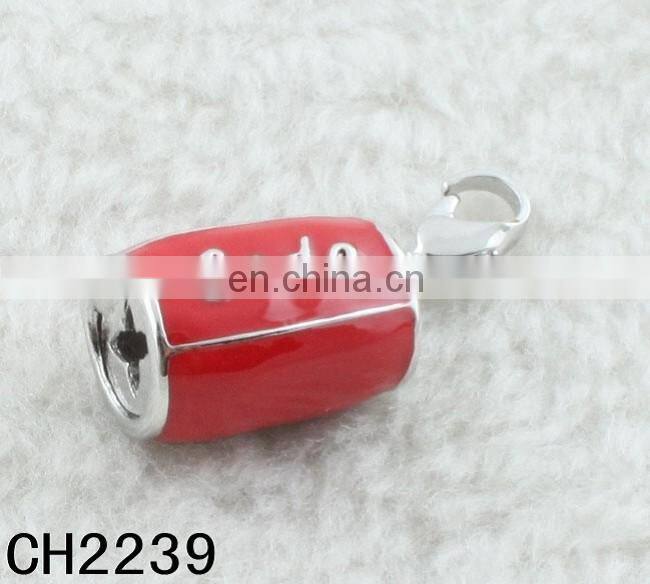 Custom DIY Jewelry Accessories Alloy Enamel Coke Bottle charms for bracelet making