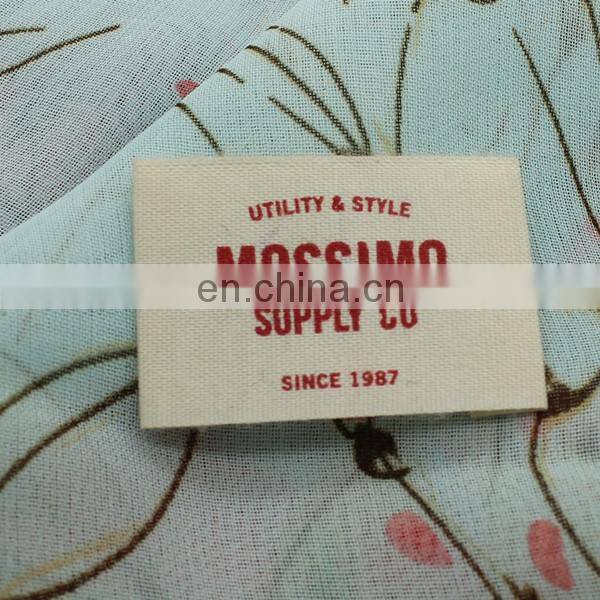 customized type high quality loop fold soft care label printer