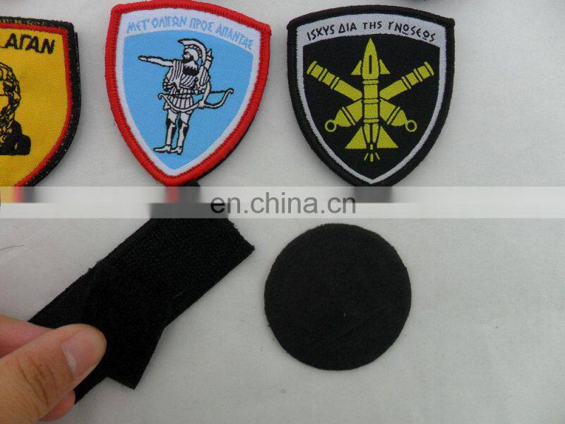 custom pvc rubber embroidery woven patch