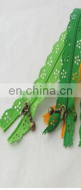 Colorful Network lace Invisible Nylon Lace Zipper ---3# 4# 5# 8# 10#