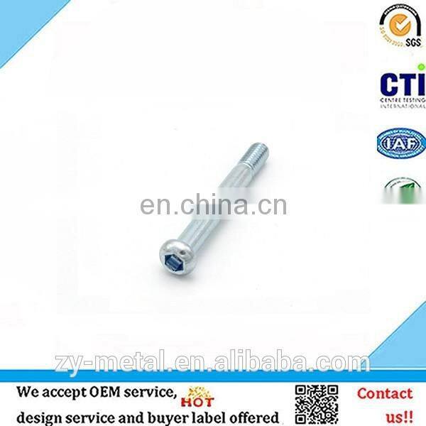 Hexagon socket head cap screw, half thread pan head screw with nyloc