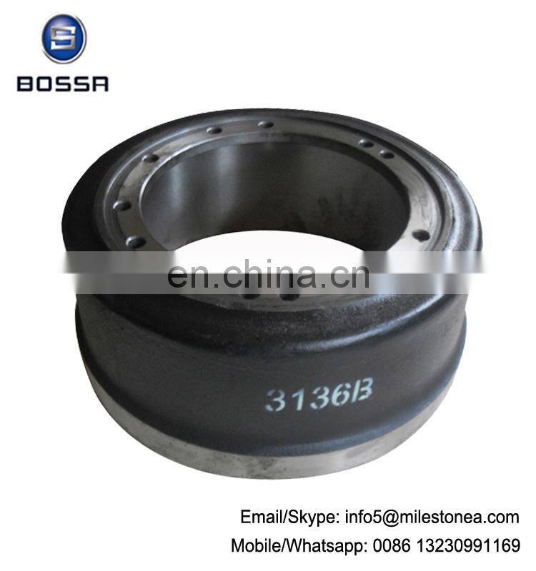 Trailer and truck brake parts casting brake drum 3136B