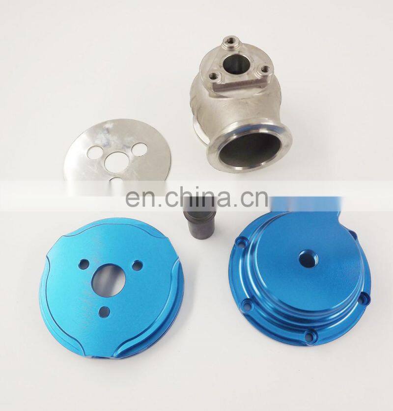 NEW WASTEGATE MVS 38mm Blue With V-BAND AND FLANGES MV-S