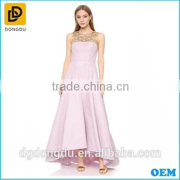 New Summer Style Top Quality Women Asymmetric Formal Dress 2016