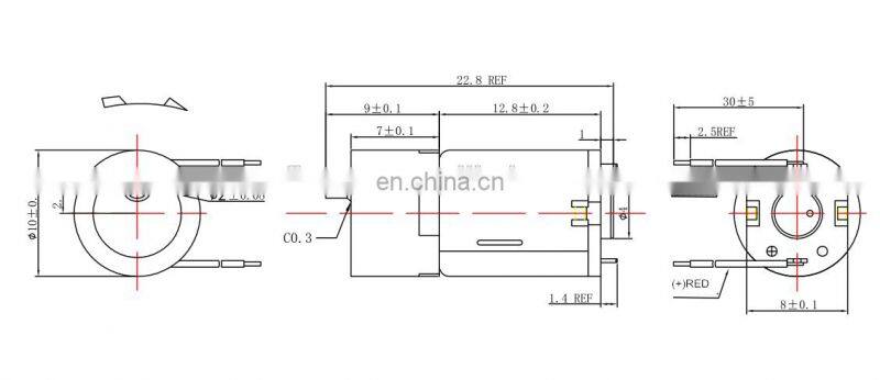 M20 dc planetary gear motor 10mm 135rpm torque 630g use for adult product