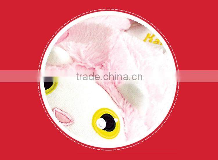 Wholesale custom novelty black winter fancy animal plush slippers for girls