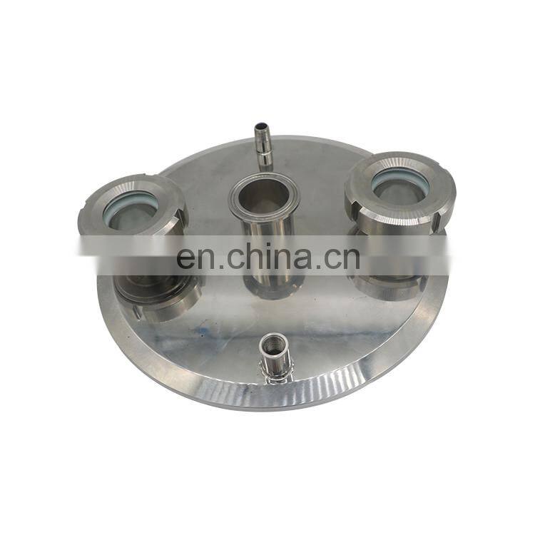Hemispherical Lid tri-clamp End cap extractor end cap Lid