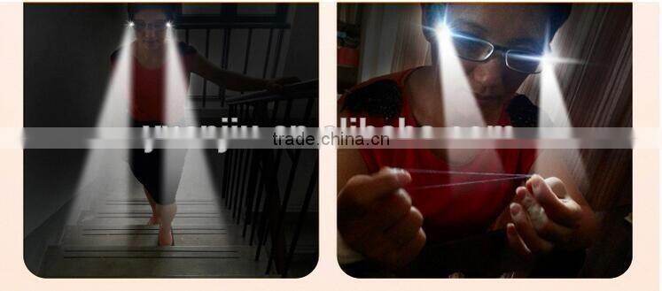 Ultra Bright Dual LED Lighted Up Map Book Readers Reading Black Full Frame Eye Glasses Eyeglass Spectacle Diopter Magnifier Ligh